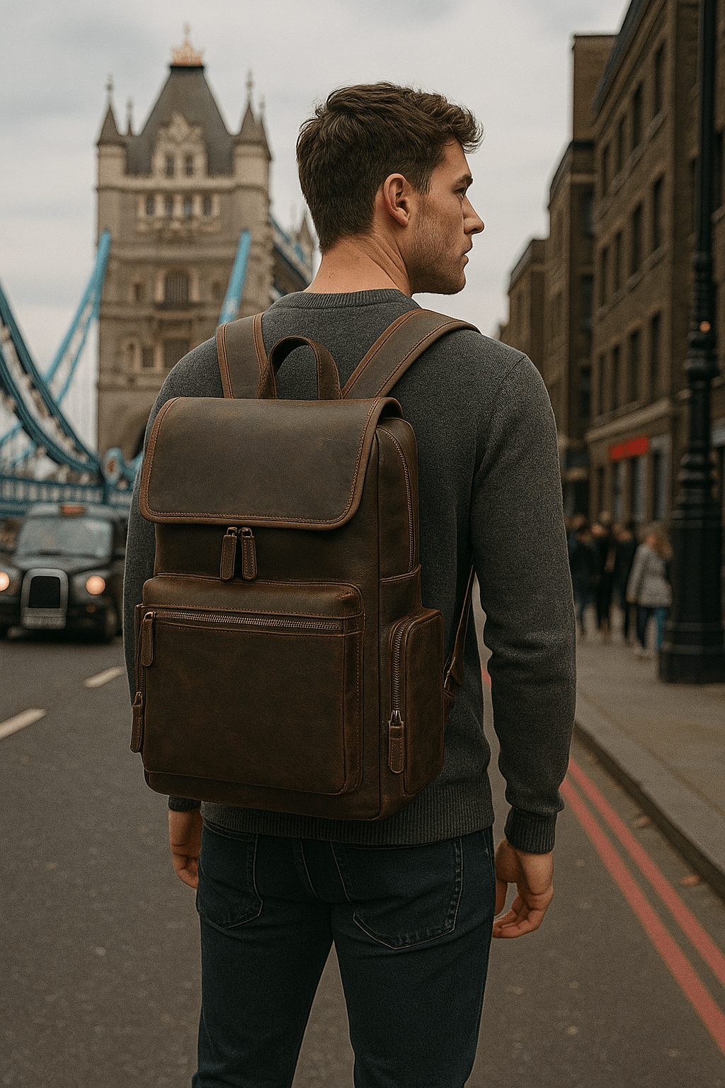 bluecalin backpack tower bridge